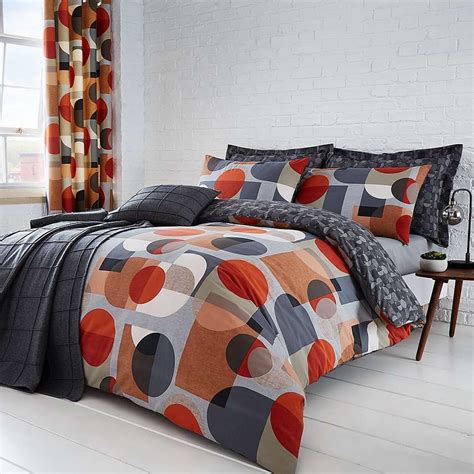 rustic orange bed sheets|dunelm orange bed sheets.